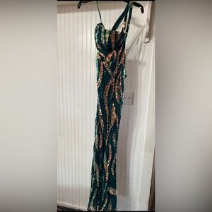 Elegant Sequin Evening Gown